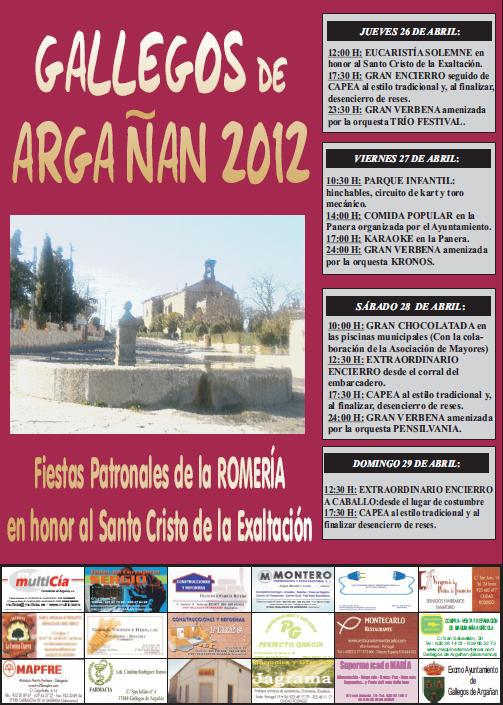 Romería en honor al Santo Cristo de la Exaltación 2012 Gallegos de Argañán